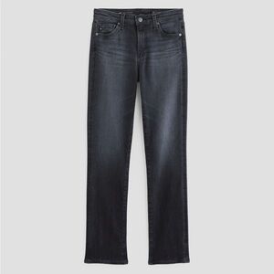 AG Denim Mari mid rise slim straight black jeans size 27